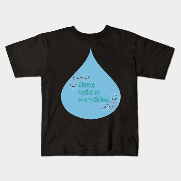 Atoms aka Science words Kids T-Shirt by FamilyCurios